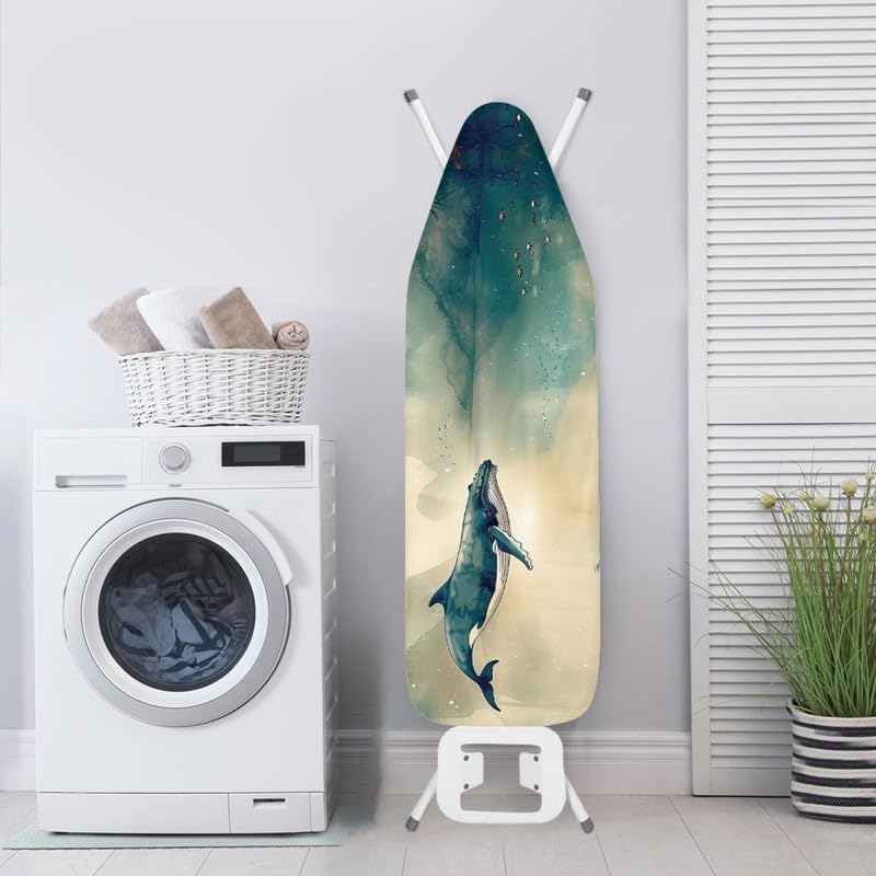 Ink Wash Painting Whales Steam Ironing Board Replacement Cover Chinoiserie - Image 4