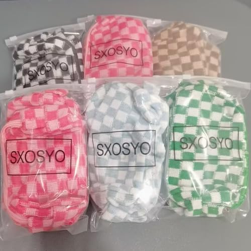 SxoSyo 2 Pcs Checkered Cosmetic Bags - Image 6