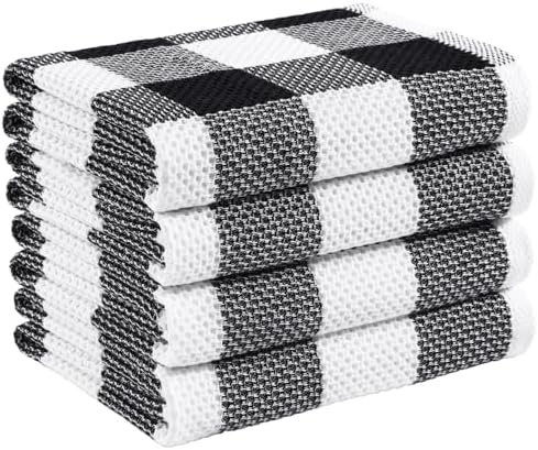 Mordimy Cotton Waffle Kitchen Towels, 4 Pack by Mordimy