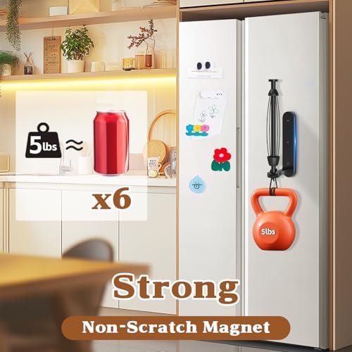 Magnetic Paper Towel Holder for Fridge, One-Hand Tear, Fits Mega Rolls - Image 2