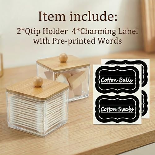 SheeChung Square Acrylic Qtip Holder - Image 2
