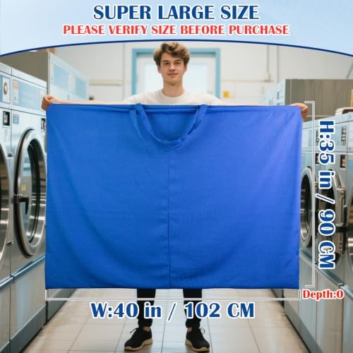 Laundry Bag with Handles & Drawstring Closure, XXL 40"Wx35"H, 1 Pack - Image 2