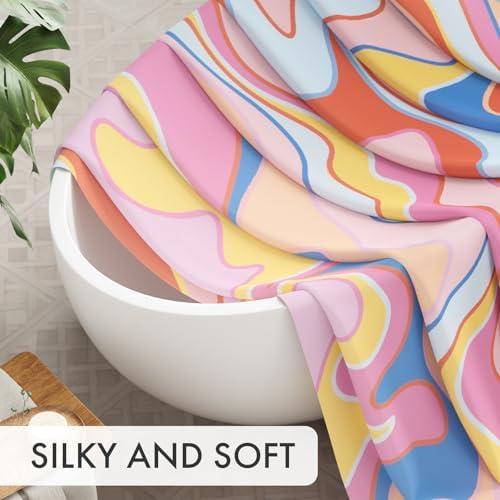 AmazerBath Shower Curtain, Abstract Pink Cloth Shower Curtain Sets - Image 3
