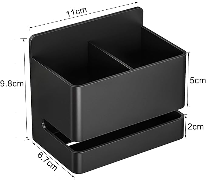 Electric Toothbrush Holder, Wall Toothbrush Holder Bathroom，2 Slot | Made of - Image 2