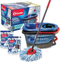 O-Cedar EasyWring RinseClean Microfiber Spin Mop Bucket + 2 Deep Clean Mop Head by Unknown