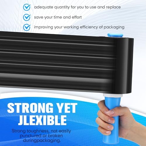 Jutom 16 Pcs Mini Stretch Film Industrial Shrink Wrap Roll Plastic Film - Image 3