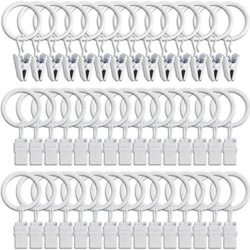 LLPJS 44 Pack Curtain Rings by LLPJSCurtainRingsClipHooks