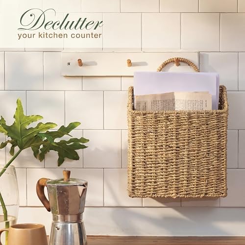 84ECO Set of 2 Seagrass Hanging Baskets - Image 5
