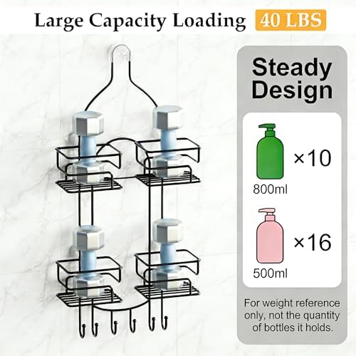 SRIWATANA Shower Caddy Hanging, Shower Organizer - Image 4