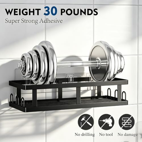 Youvip Black Shower Caddy, 6 Pack - Image 2