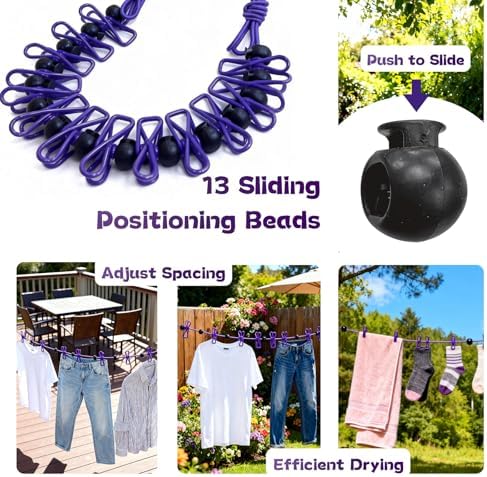 Portable Travel Clothesline for Outdoor and Indoor 1.8m Retractable Travel - Image 6