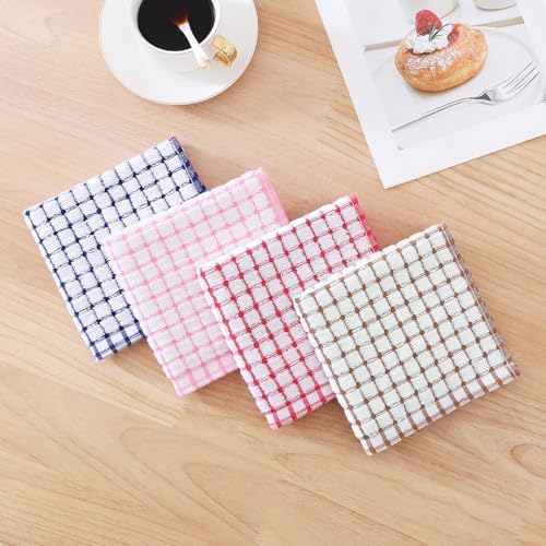 Kitinjoy Cotton 12 Pack Terry Kitchen Dish Cloths, Mix Colour - Image 2