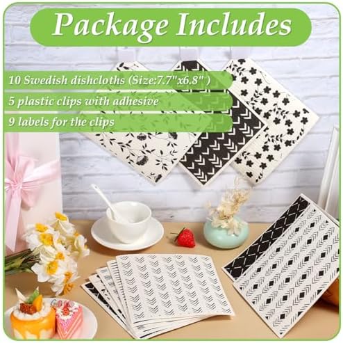 Lucomb 10 Pack Swedish Dishcloths - Image 2