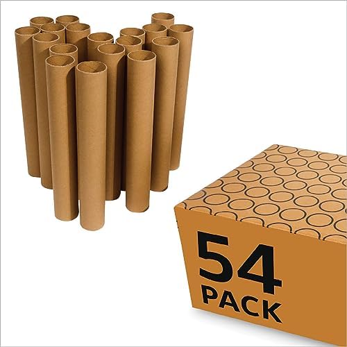 54 PC Cardboard Paper Tubes for Crafts by UpperMidlandProducts
