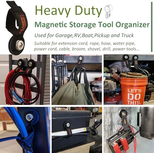 ULIBERMAGNET Strong Magnetic Storage Straps, Heavy Duty Magnetic Garage Storage - Image 4