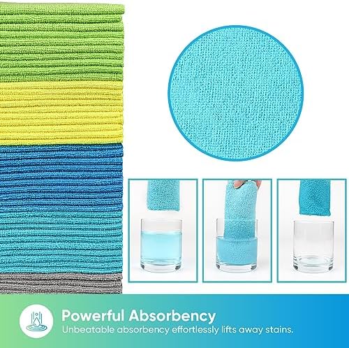 HOMEXCEL Microfiber Cleaning Cloth 200 PK, Towels - Image 3