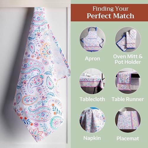 Maison d' Hermine Kitchen Towels Set of 3 Reusable 100% Cotton 27.50" x 20" - Image 6