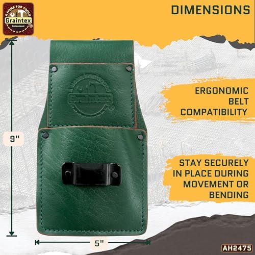 Graintex Ambassador Series Measuring Tape Holder Top Grain Leather, Measuring - Image 6