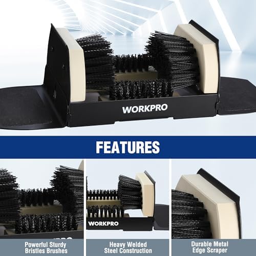 WORKPRO Extra Wide Boot Cleaner, Shoe Brush Scraper Scrubber Outdoor - Image 6