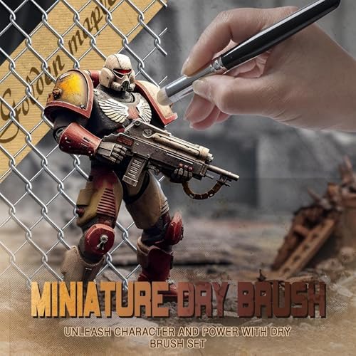 Golden Maple Miniature Paint Brushes Drybrush-10pcs Micro Detail Paint Brush Set - Image 2