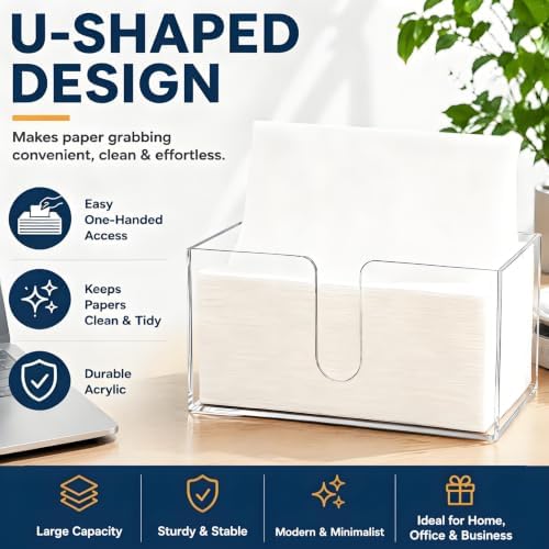 ZAVOOS 2 Pack Acrylic Paper Towel Holder, Suitable - Image 4