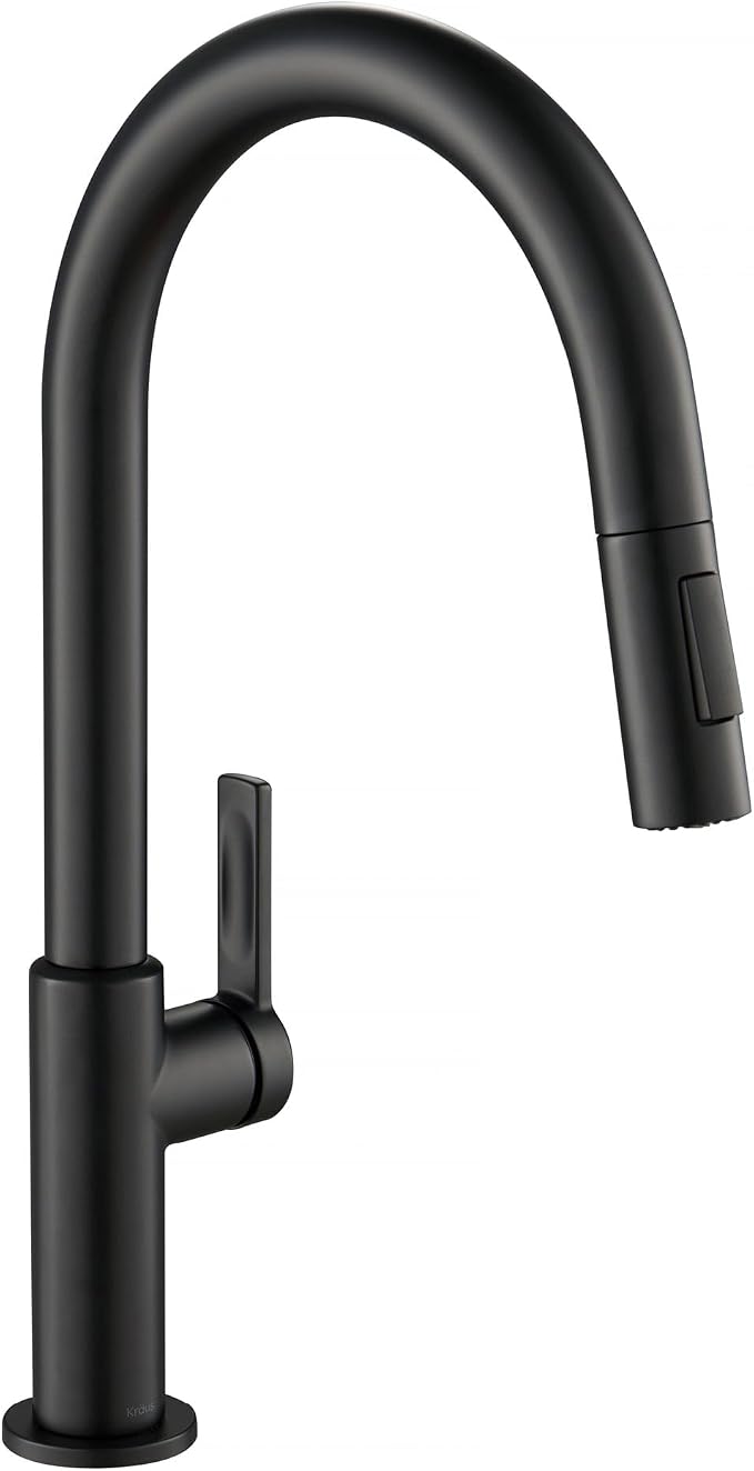 KRAUS Matte Black Single Handle Pull Down Kitchen Faucet KPF-2820MB | - Image 13