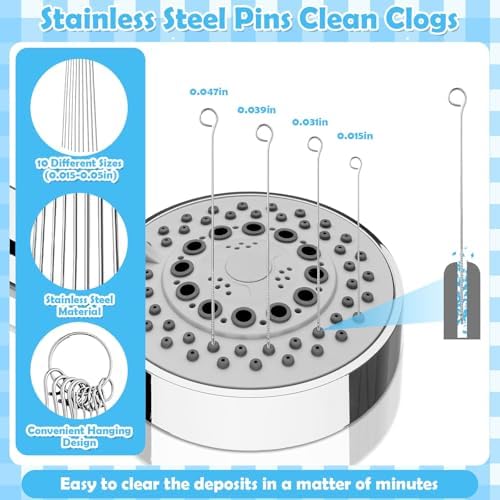 80 Pcs Multisize Shower Head Cleaner Tool - Image 5