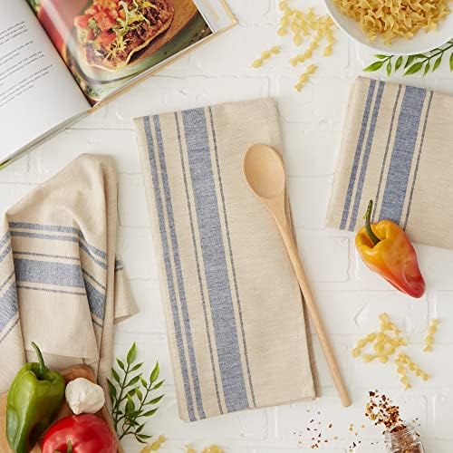 DII French Stripe Dishtowels, Kitchen Collection, 20 x 30, Nautical Blue - Image 5