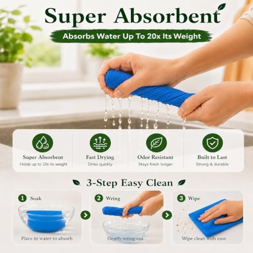 10 Pcs Multicolor Swedish Dishcloths - Image 3