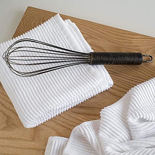 Now Designs Ripple Cotton Dish Towels White 18 x 28in - Image 5