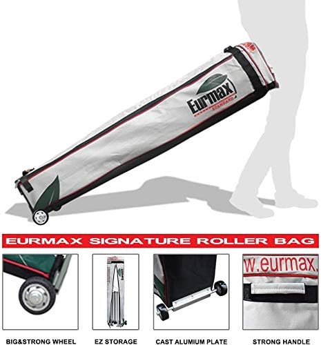 Eurmax USA 5'x5' Pop Up Canopy Tent Commercial Instant Canopies with Heavy Duty Roller Bag,Bonus 4 Sand Weights Bags (Purple)