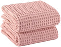 PÜSKÜL Natural 100% Turkish Cotton Waffle Bath Towels Set of 2, Extra-Large by P%C3%BCsk%C3%BClTextile