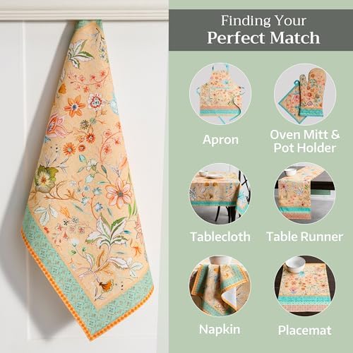 Maison d' Hermine Kitchen Towels Set of 3 Reusable 100% Cotton 27.50" x 20" - Image 6
