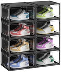 SONGMICS Shoe Boxes Set of 8, Fits Shoes up to US Size 12 by Unknown