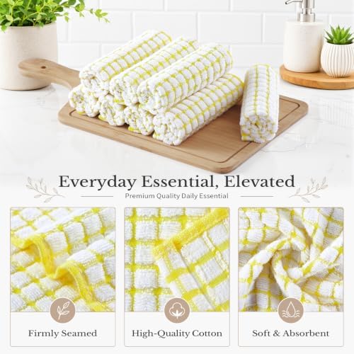 Homaxy 12 Pack Terry Kitchen Dish Cloths - Image 2