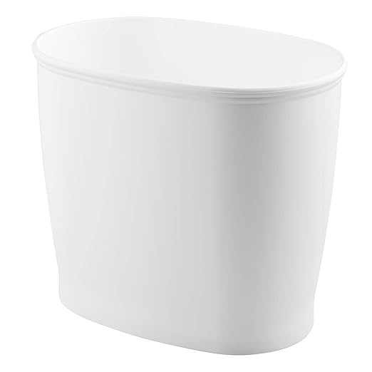 iDesign Slim Plastic Bathroom Trash Can, by iDesign