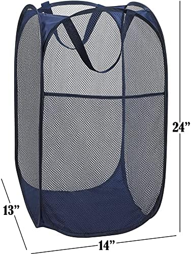 BATTOO Deluxe Strong Mesh Pop up Laundry Hamper Basket - Image 2
