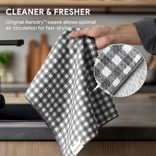 RECYCO Waffle Kitchen Towel Set of 2 - Image 4