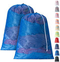 2 Pack Mesh Travel Laundry Bag 24" x 36"Extra Large Dirty Clothes Organizer by Unknown