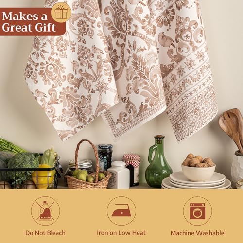 Maison d' Hermine Kitchen Towels Set of 3 Reusable 100% Cotton 27.50" x 20" - Image 5