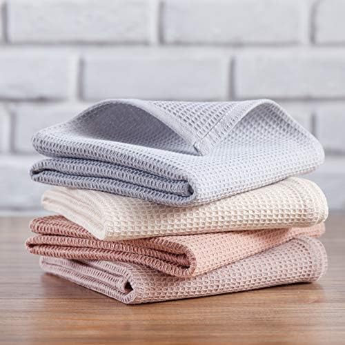 PY HOME & SPORTS Dish Towel Set, 100% Cotton Waffle Weave Kitchen Towels 4 - Image 2