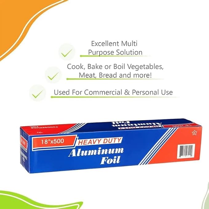 18" x 500' Food Service Heavy Duty Aluminum Foil Roll - Image 4