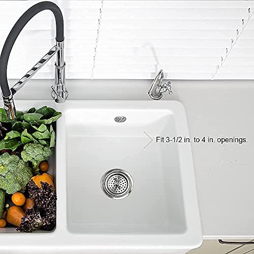 304 Stainless Steel Kitchen Sink Twist Lock Basket Drain Assembly W/Brass - Image 5