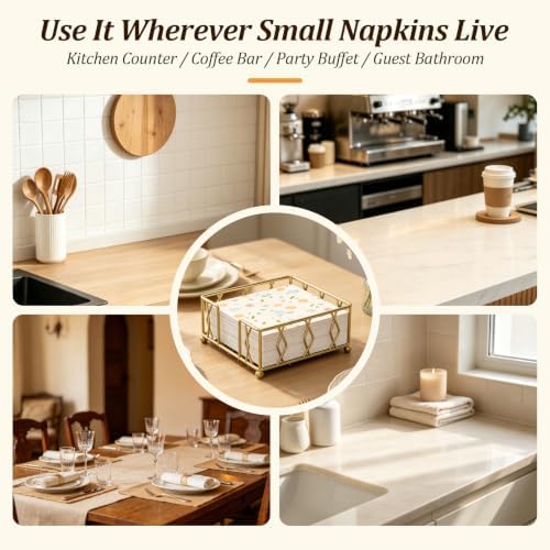 Small Metal Square Napkin Holder - Image 5