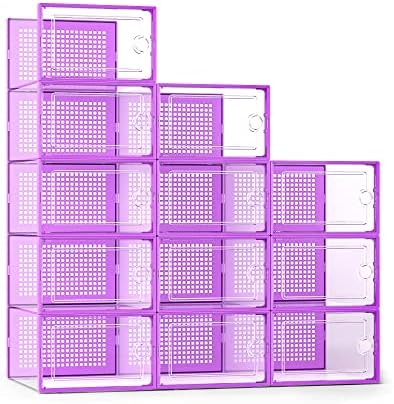 Kuject X-Large Shoe Storage Boxes 12 Pack by Kuject