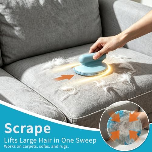 2-in-1 Rotating Pet Hair Remover Roller Washable Dog Cat Hair Tool - Image 3