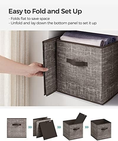 SONGMICS Storage Cubes, 13-Inch Foldable Closet Organizers - Image 6
