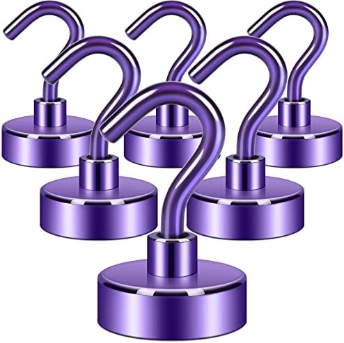 Neosmuk Magnetic Hooks for Cruise Cabins, 40lb Heavy Duty, 6 Pack by Neosmuk