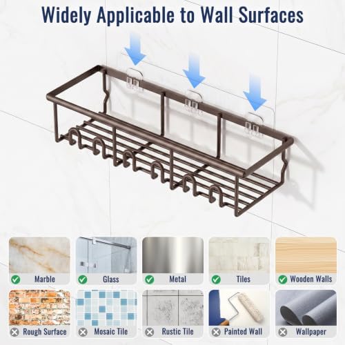 8 Pack Adhesive Rustproof Shower Caddy - Image 7