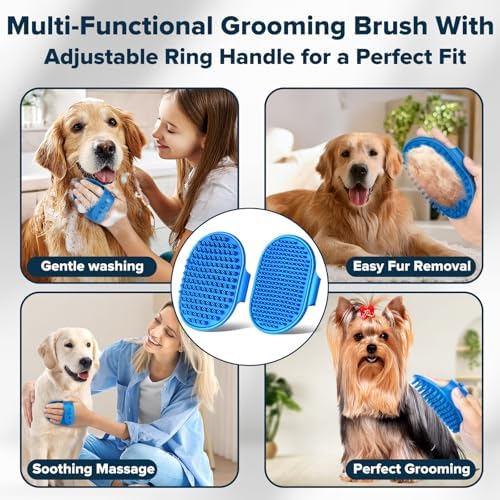 6PCS Grooming & Bath Supplies for Dogs, Cats | Dog Washing Gloves | Dog Bath - Image 5